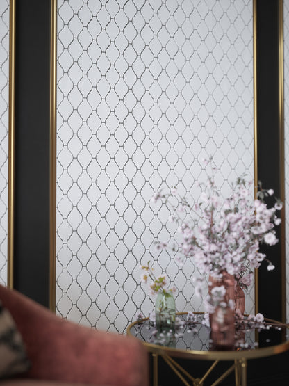 White 2.75" Arabesque 10x11
