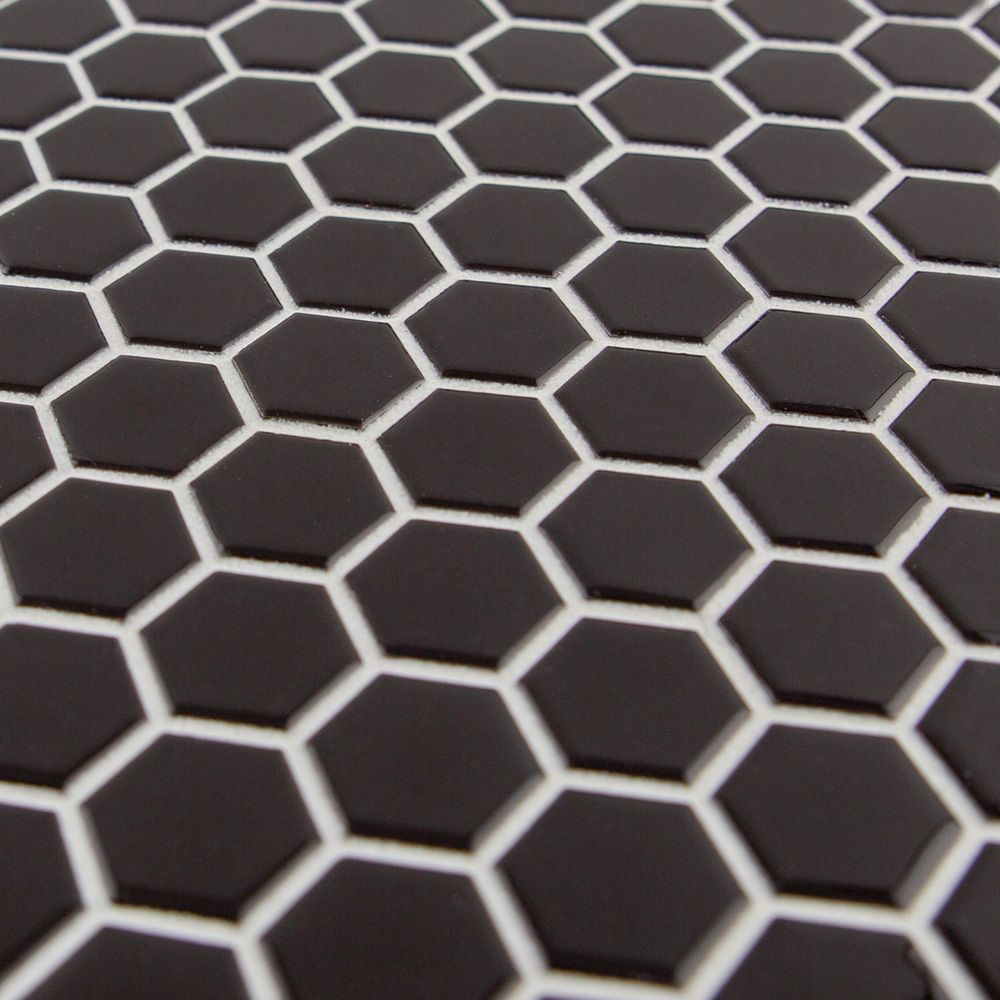 Black 7/8" Hexagon 10x12