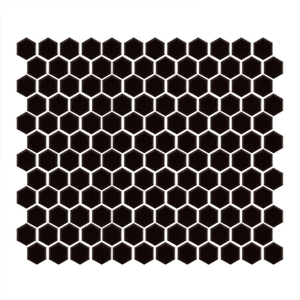 Black 7/8" Hexagon 10x12