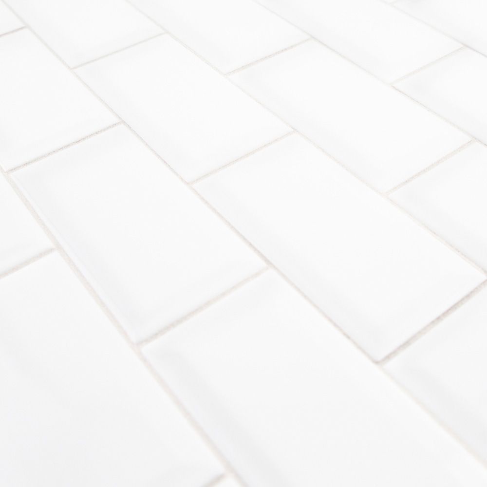White Beveled 3x6