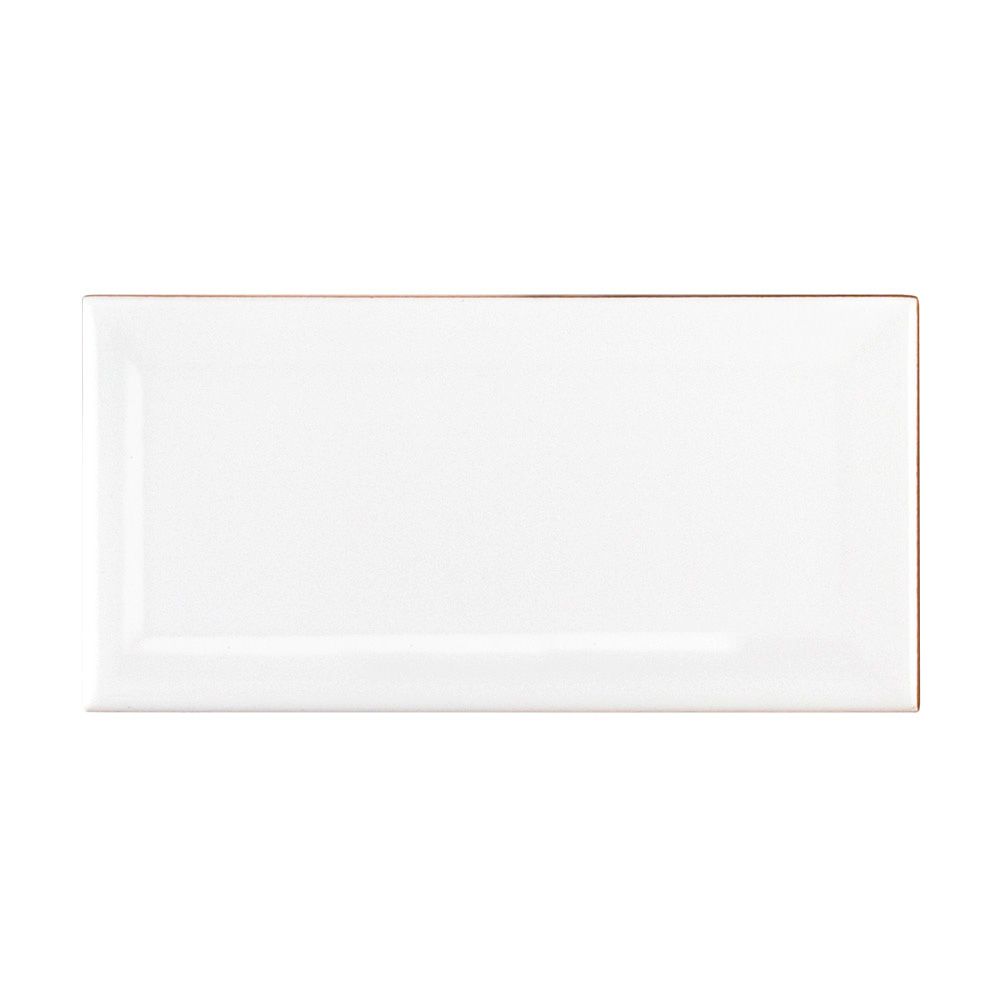 White Beveled 3x6