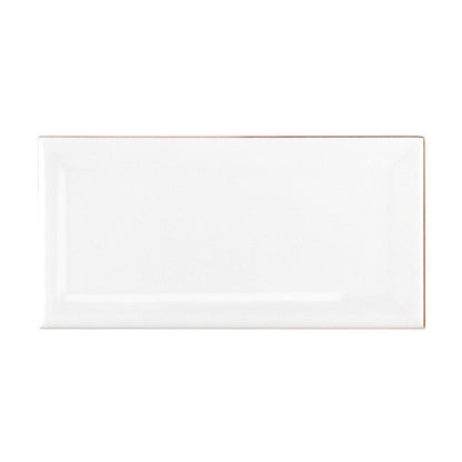 White Beveled 3x6
