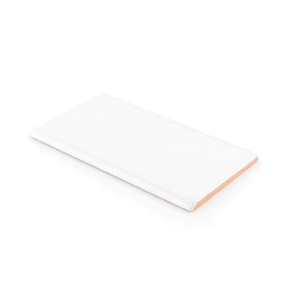 White Single Bullnose 3x6