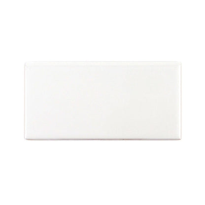 White Single Bullnose 3x6