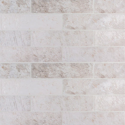 White Field Tile 2.5in. x 10in. 2x10