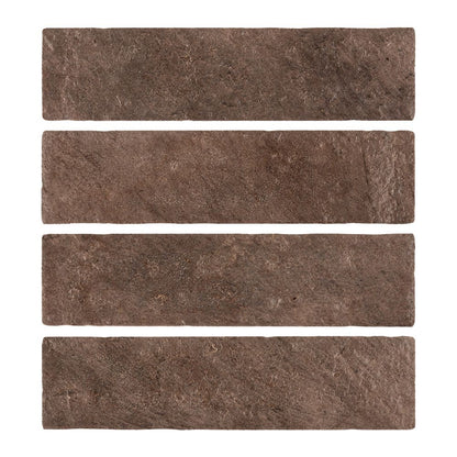 Brown Field Tile 2.5in. x 10in. 2x10