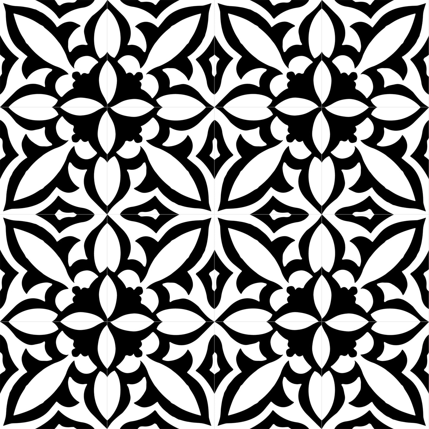 Fleur Noir 8x8
