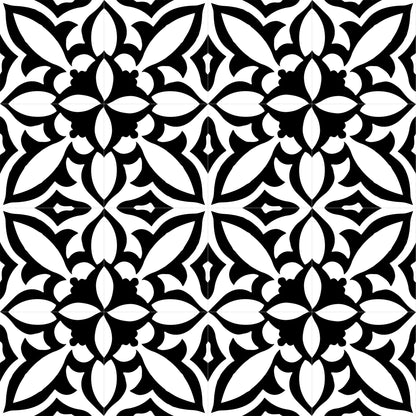 Fleur Noir 8x8