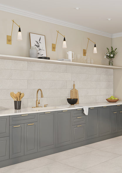 Taupe Field Tile  Serene Relief 8x47