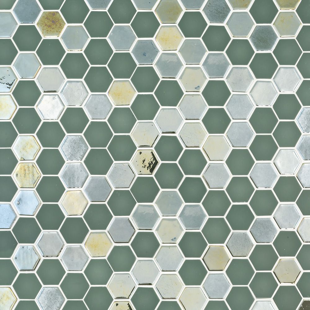 Olive Brill Hexagon 11x12