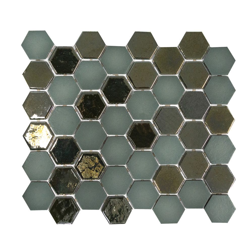Olive Brill Hexagon 11x12