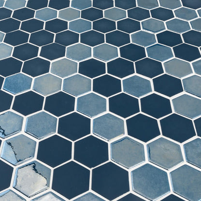 Azure Brill Hexagon 11x12