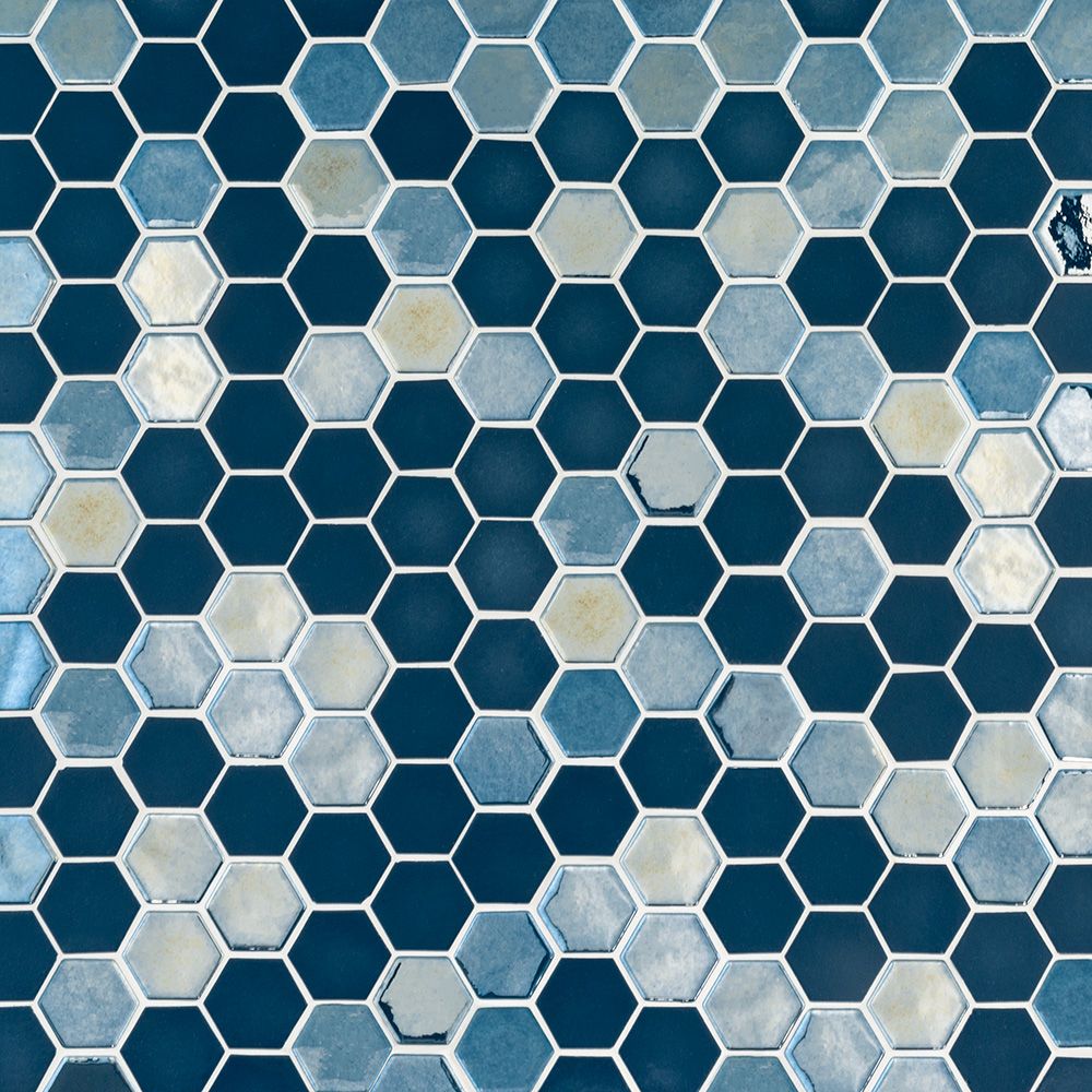 Azure Brill Hexagon 11x12