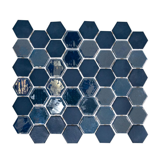 Azure Brill Hexagon 11x12