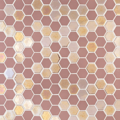 Rose Brill Hexagon 11x12