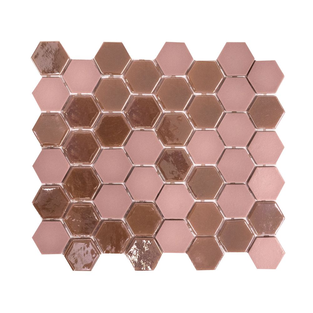 Rose Brill Hexagon 11x12