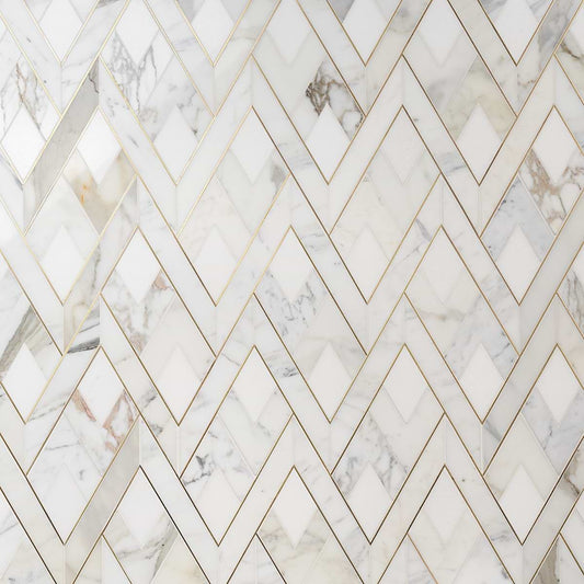Bianco- White Thassos, Calacatta, Brass Polished (discontinued)