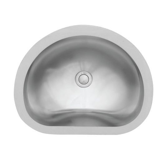 ADA Compliant Vanity Bowl Seamless Undermount Sink 18"