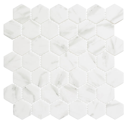 Egyptian Ivory 2" Hexagon Mosaic