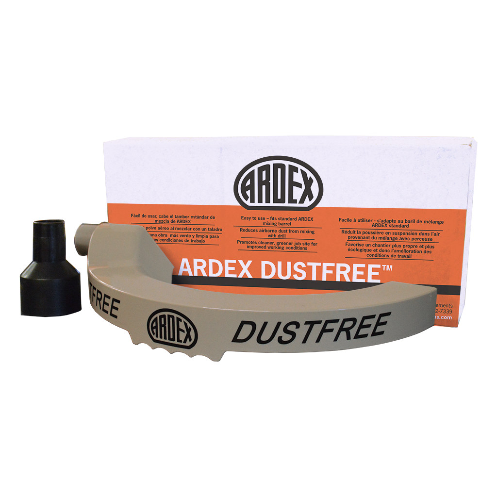ARDEX DUSTFREE dust-reducing unit for T-10 mixing barrels