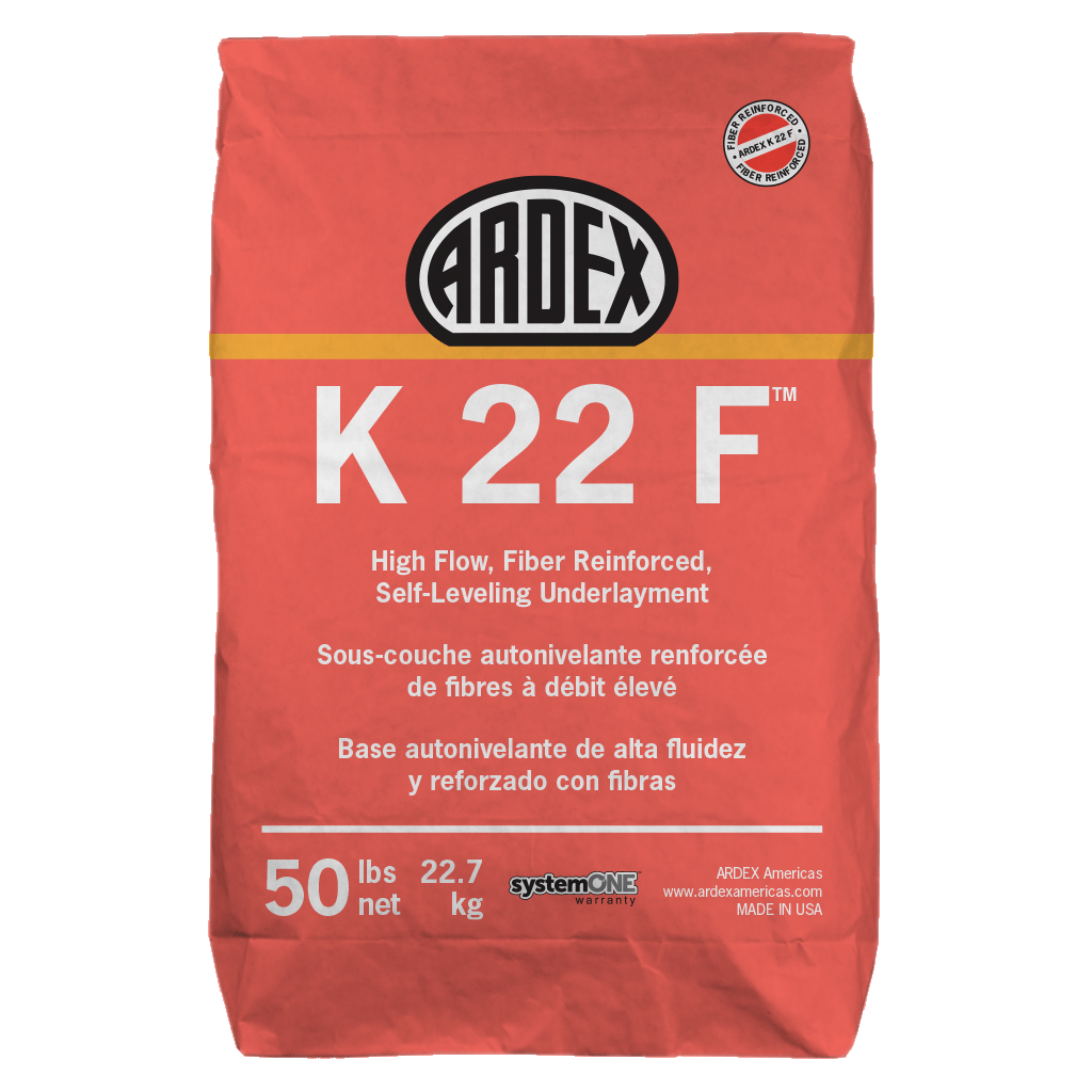 K 22 F High-Flow, Fiber Reinforced Self-Leveling Underlayment