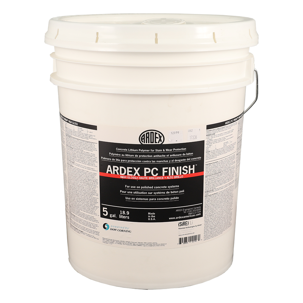 ARDEX PC-FINISH HIGH GLOSS concrete lithium polymer, 5 GAL