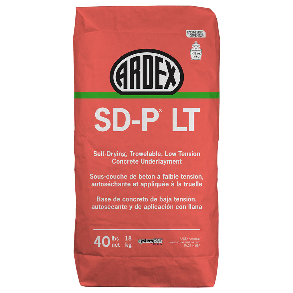 SD-P LT Self-Drying, Trowelable Low Tension Concrete Underlayment