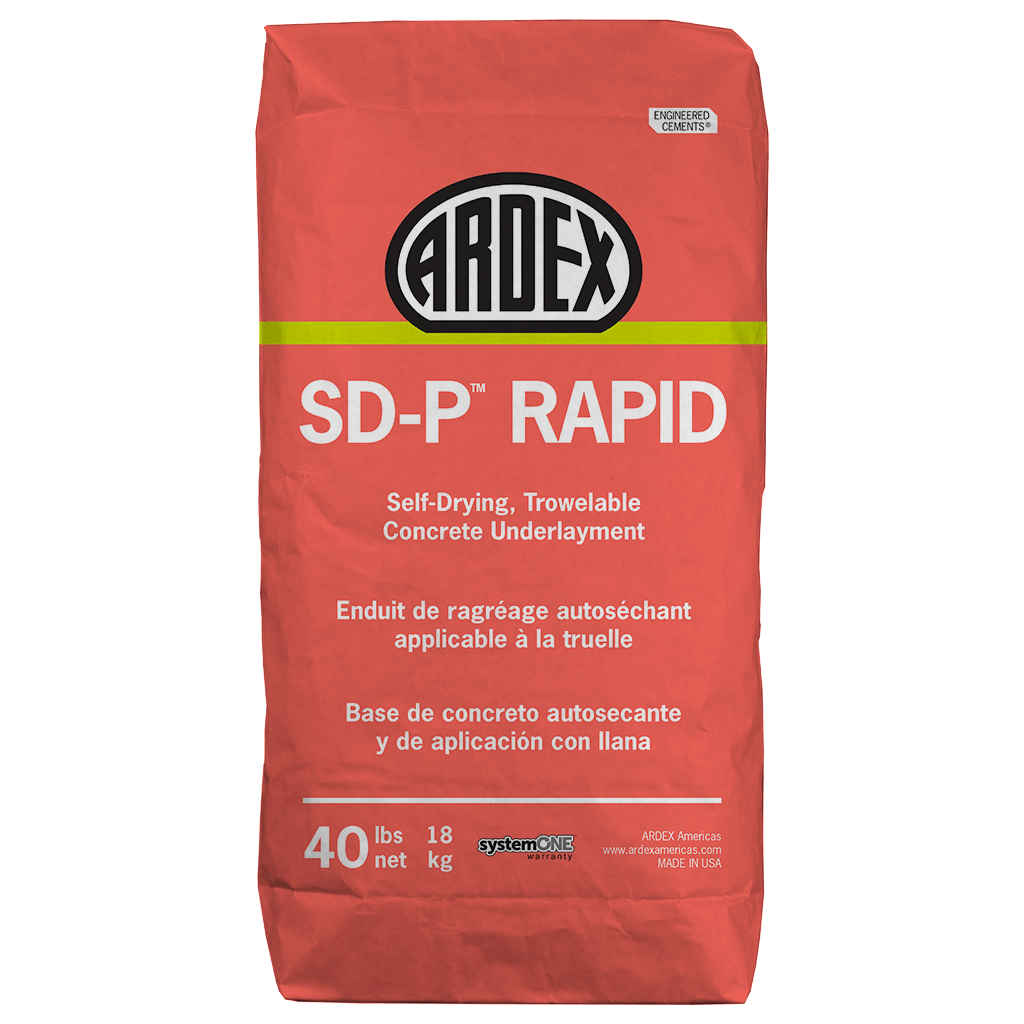 SD-P RAPID Self-Drying, Trowelable Concrete Underlayment
