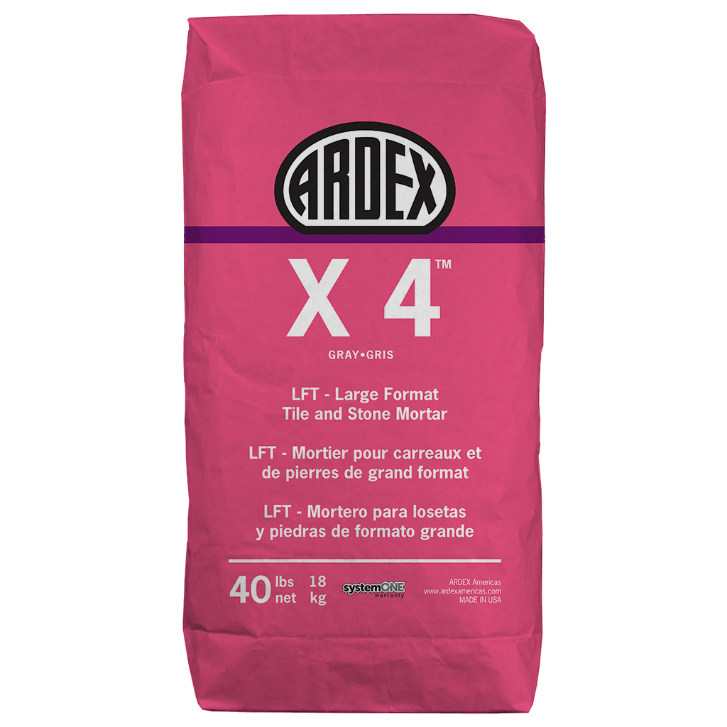 X 4 LFT Large Format Tile and Stone Mortar (GRAY)