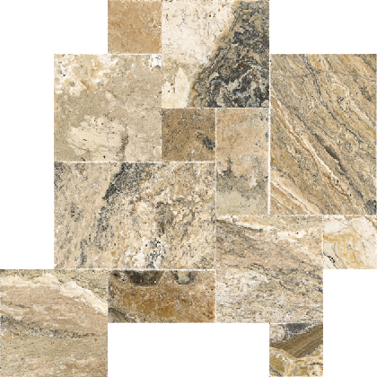 Mocha Onyx 8x8, 8x16, 16x16, 16x24 French Pattern