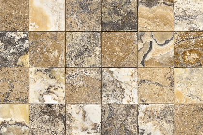 Mocha Onyx 4x4 Honed, Unfilled, Pillowed