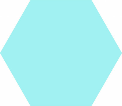 Aqua Hexagon 8x10