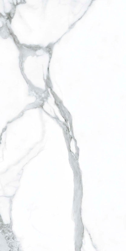 White marble texture with elegant gray veining across the surface.