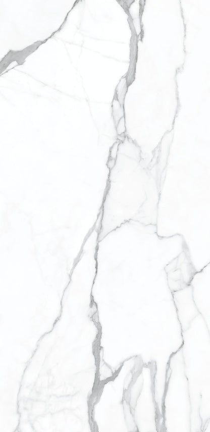 White marble texture with elegant gray veining across the surface.