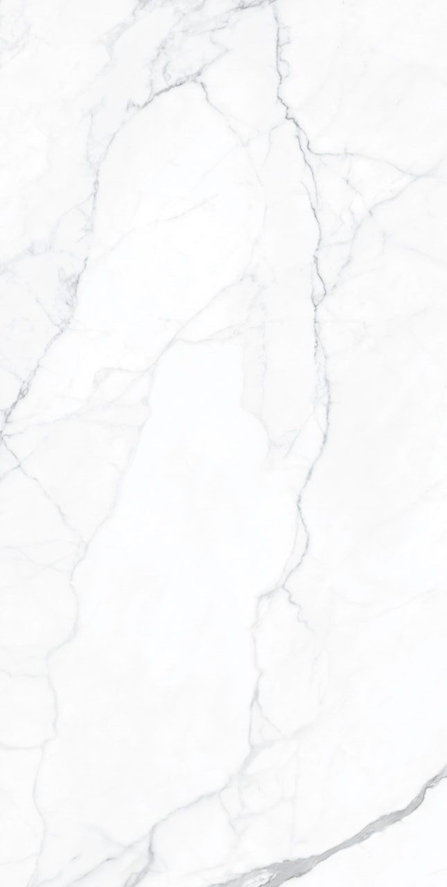 White marble texture with soft gray veining across the surface.