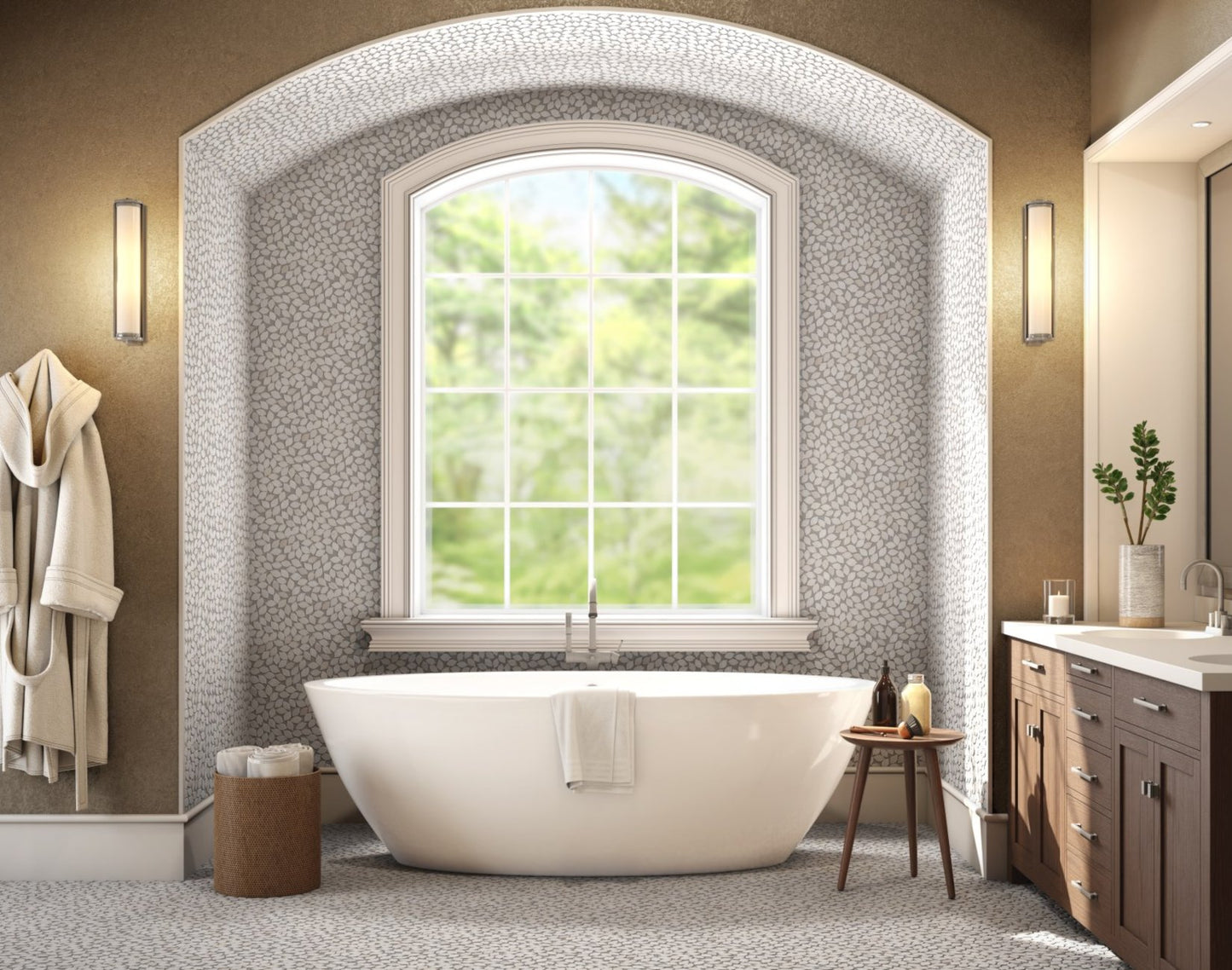 Aspen Leaf 1x2 Natural