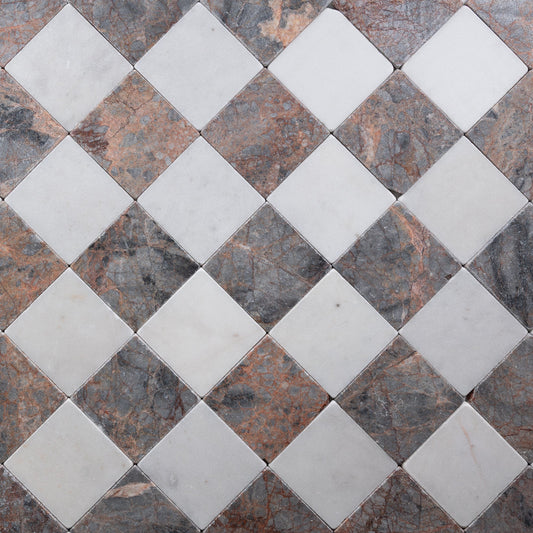 Aura Blue Honed Tumbled 4x4 — Aura Blue