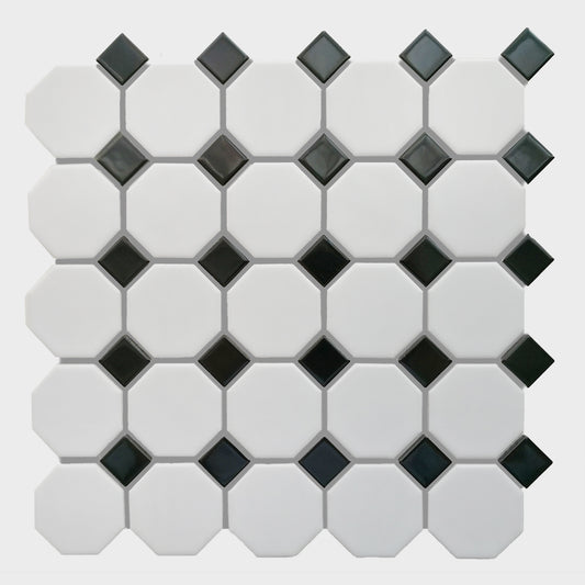 White/Black Mix 11.61X11.61