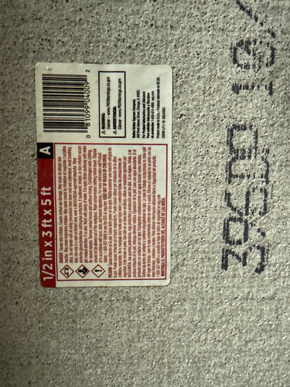 Backerboard 1/2