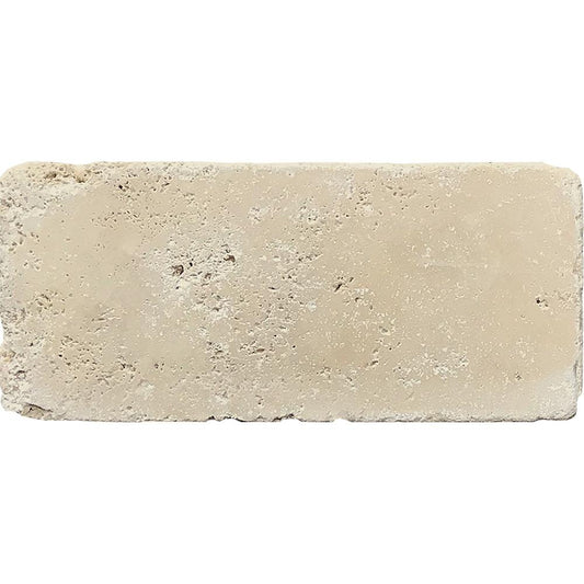 Beige Tumbled 2x4 Stagger Mosaic