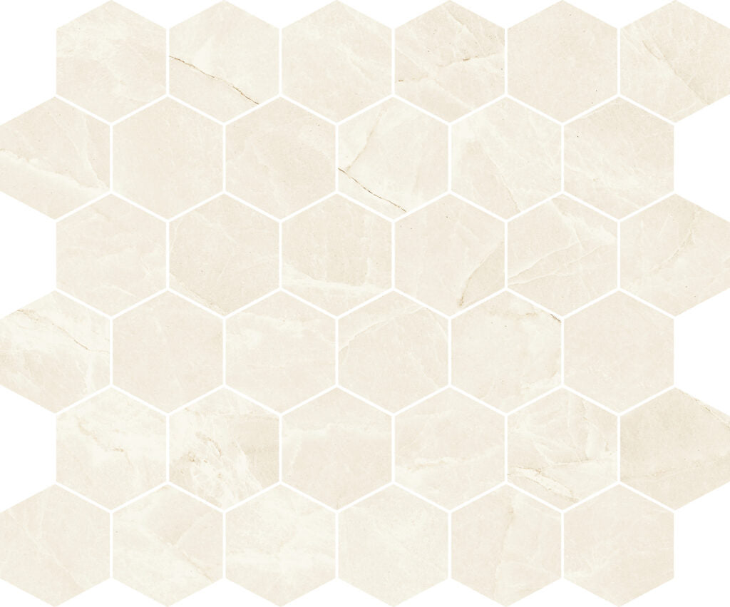 Beige Hexagon 2x2 Matte