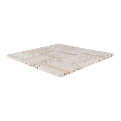 Beige Parquet Mosaic 12x12
