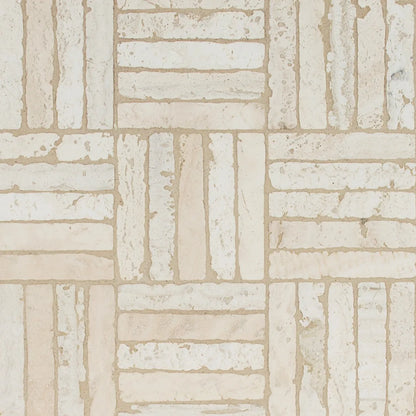 Beige Parquet Mosaic 12x12