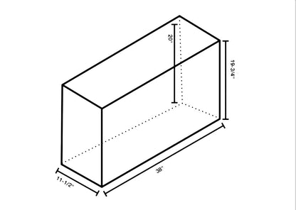 Bench Rectangular 38" x 11 1/2"