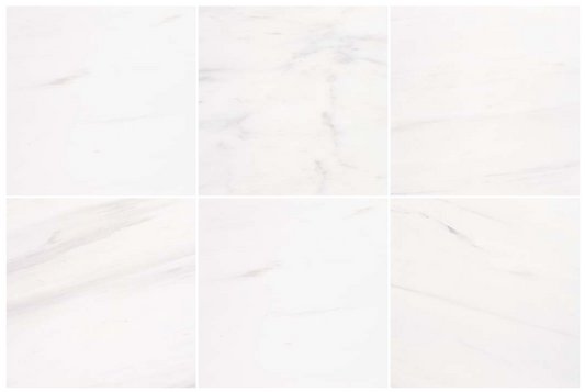 Bianco Dolomiti 4x4 Polished, Straight Edge