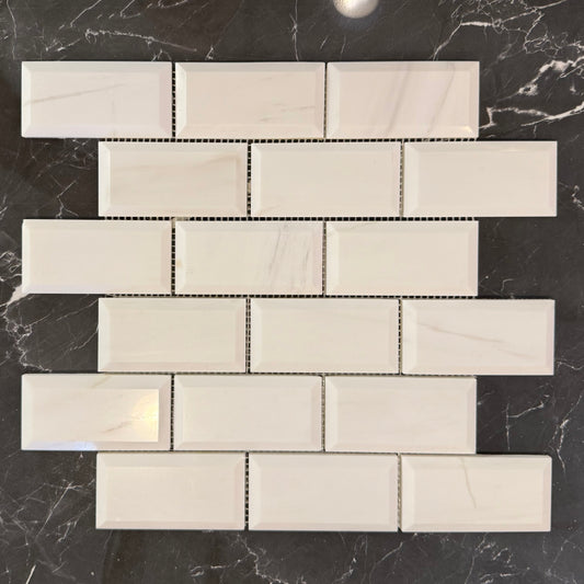 Bianco Dolomiti Brick 2x4 Polished