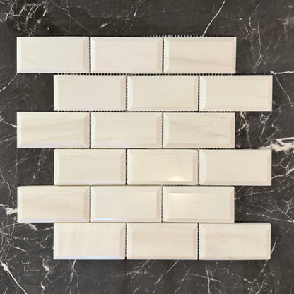 Bianco Dolomiti Brick 2x4 Polished