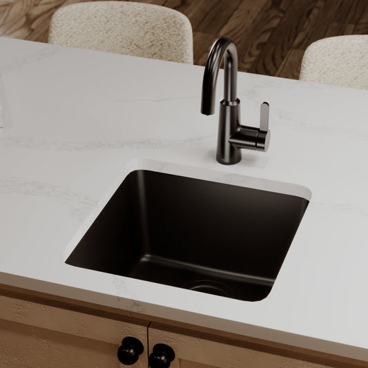 Black Bar/Prep Bowl Undermount Sink 16-5/8"