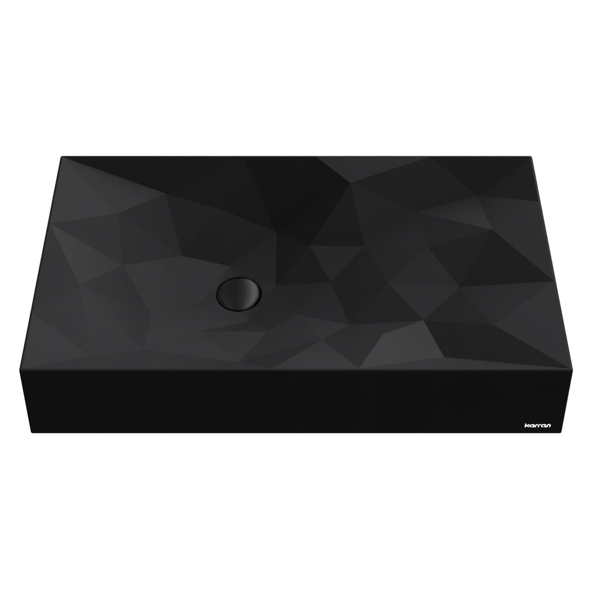 Black Diamond Quartz Vessel Vanity Sink 28-1/8"