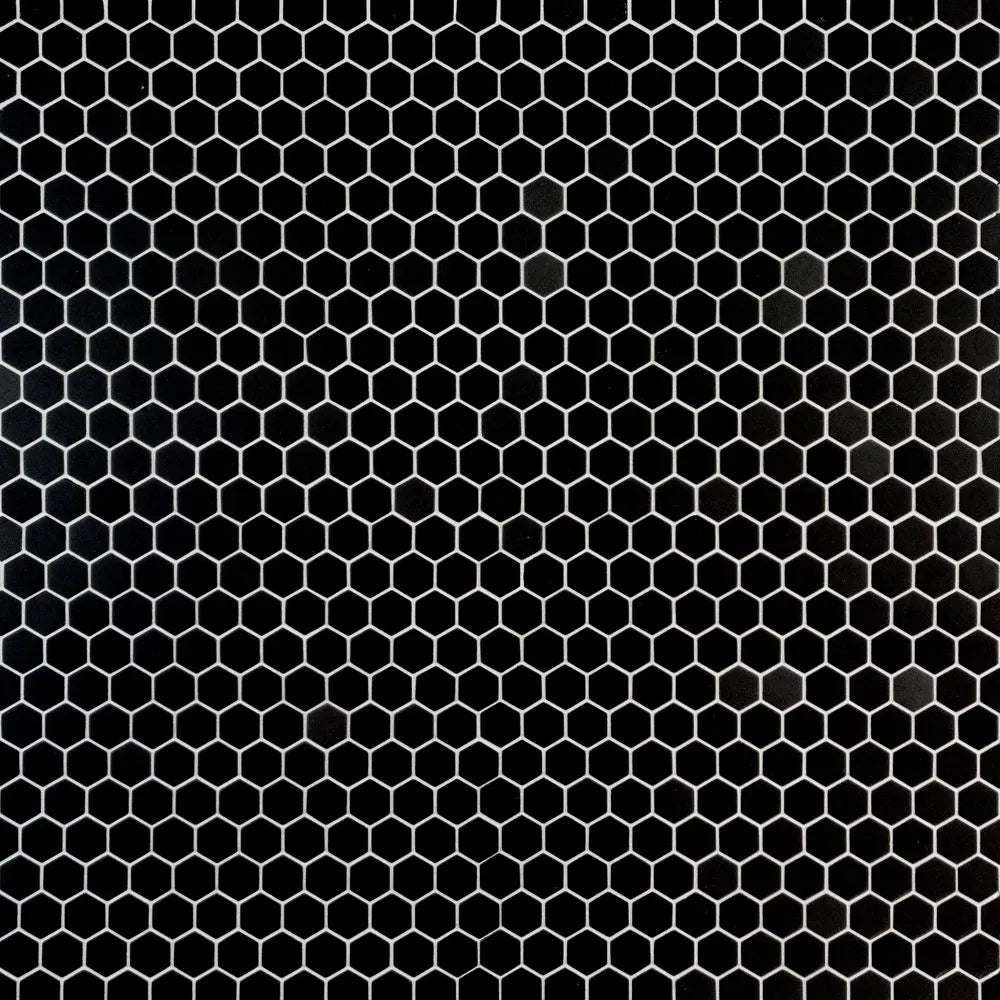 Black Hexagon 1x1